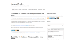 Desktop Screenshot of jasoncrider.com